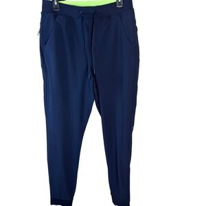 Birddogs Mens Navy Blue Joggers Built-in Liner Size L Athletic Pants Drawstring